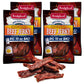 Bridgford Beef Jerky Original, High Protein Healthy Snack, 10 oz Pack of 4