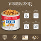 Virginia Diner Old Bay Natural Virginia Salted Roasted Peanuts, Premium Heart Healthy Snack In Vacuum Sealed Tin 36 Oz (Pack Of