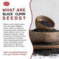 Spicy World Black Cumin Seeds 7Oz - Nigella Sativa - Resealable Bag | Whole Black Seed (Kalonji) Great For Health, Making Black Seed Oil & More!