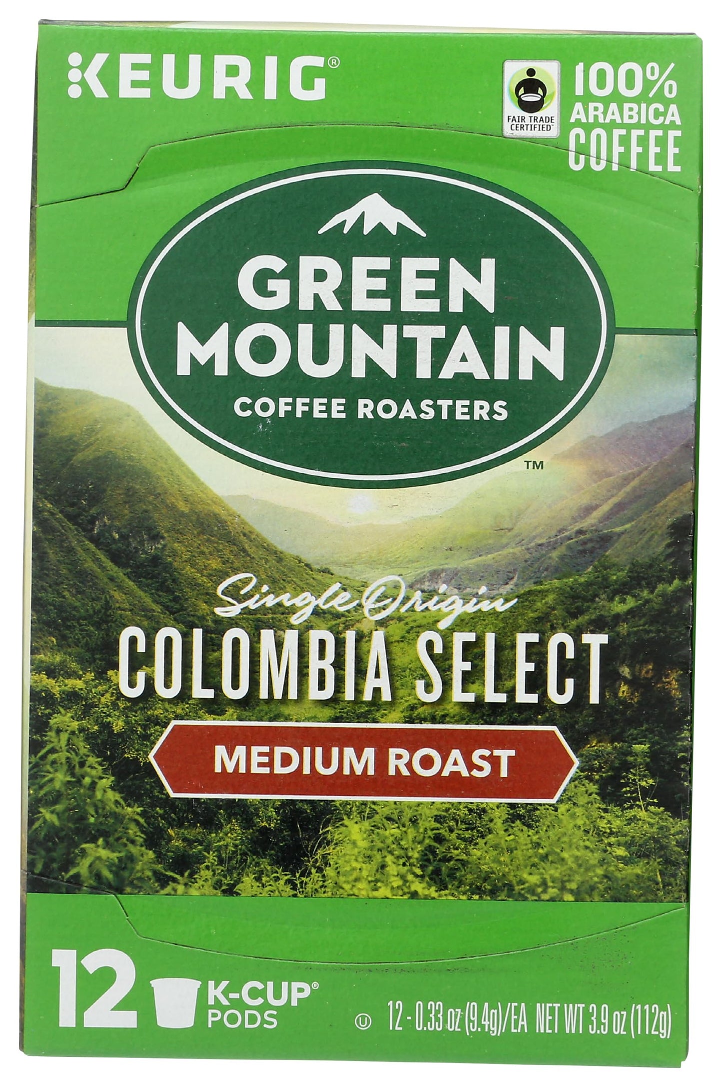 Green Mountain Coffee Roasters Colombia Select Keurig Single-Serve K-Cup Pods, Medium Roast Coffee, 12 Count