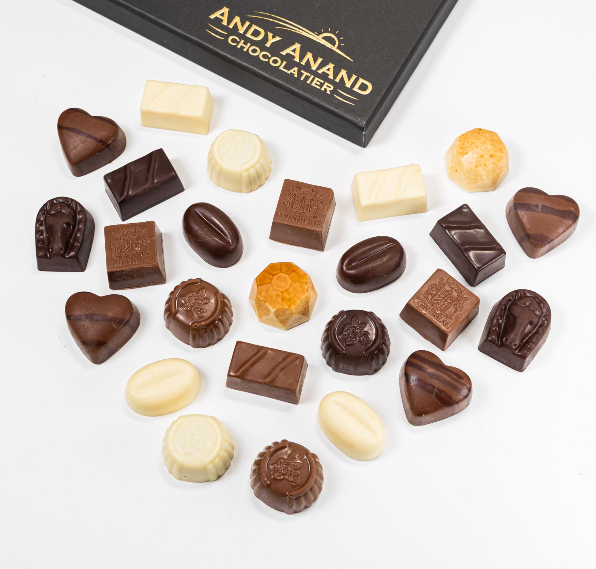 Andy Anand Chocolatier Sugar Free Belgian Chocolate Truffles - Delicious Handmade Chocolate Assortments Gift Box  Sweetened With Natural Stevia  Perfect As Chocolate Gifts For Women (25 Pieces  11.11 Oz)