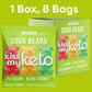Kiss My Keto Gummies Candy - Low Carb Candy Sour Bears, Keto Snack Pack - Healthy Candy Gummys - Vegan Candy, Keto Gummy Candy -
