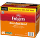 Folgers Breakfast Blend Coffee  Mild Roast  Keurig K-Cup Pods  10 Count (Pack of 6)