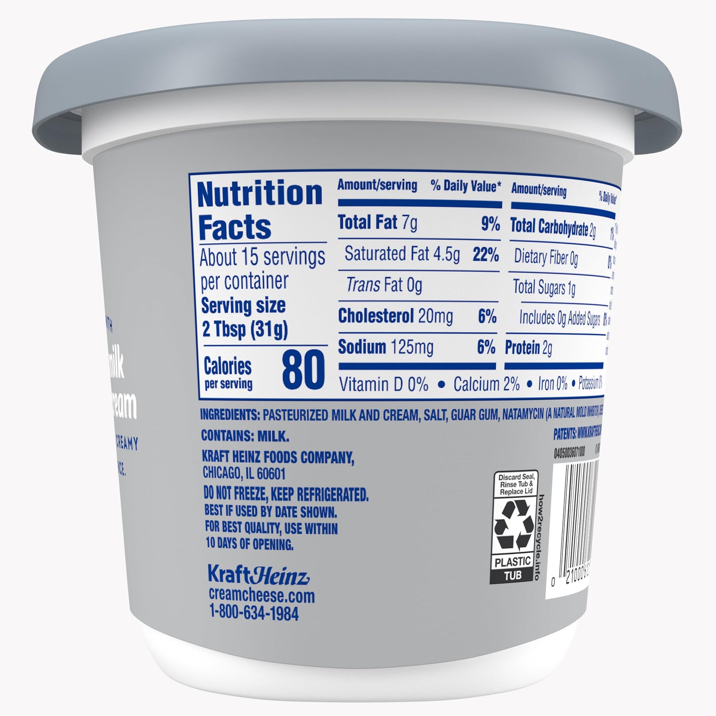 Philadelphia Original Cream Cheese Spread, 16 oz Tub
