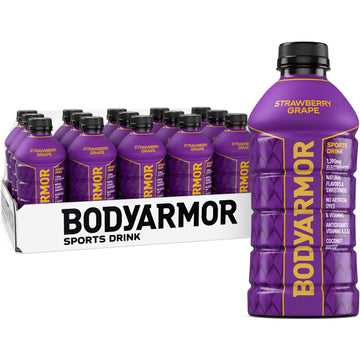 BODYprotective covering Sports Drink  Strawberry G  Electrolyte Drink Hydration  28 Fl Oz Bottles (15 Pack)  Flavored Coconut Water with B Vitamins & Antioxidants