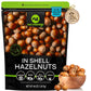 NUT CRAVINGS, Raw Hazelnuts Filberts In Shell, Whole, (48oz - 3 LB) Bulk Nuts Packed Fresh in Resealable Bag, Healthy Protein Fo