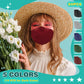 Xdx Kn95 Face Masks, 50 Pack Individually Wrapped Multicolor Face Masks For Men And Women, 5 Layers Breathable Masks Disposable,