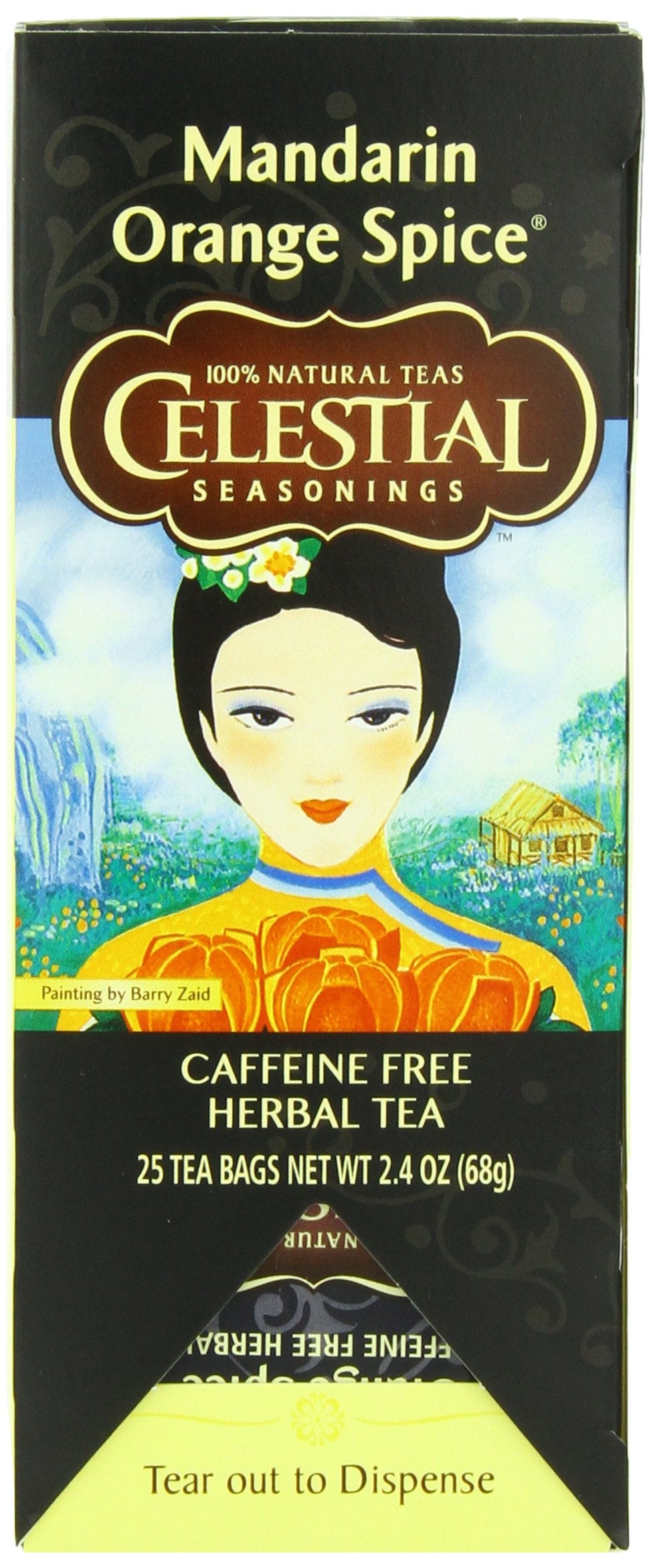 Celestial Seasonings Herbal Tea, Mandarin Orange Spice, 25 Count (Pack Of 6)