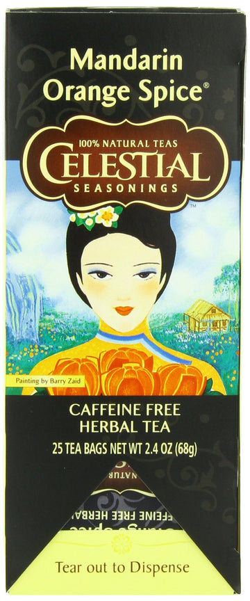 Celestial Seasonings Herbal Tea, Mandarin Orange Spice, 25 Count (Pack Of 6)