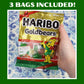 Haribo Christmas Goldbears, Festive Holiday Gummy Bears, Stocking Stuffer Candy Gifts, 4 Ounces (Pack Of 3)