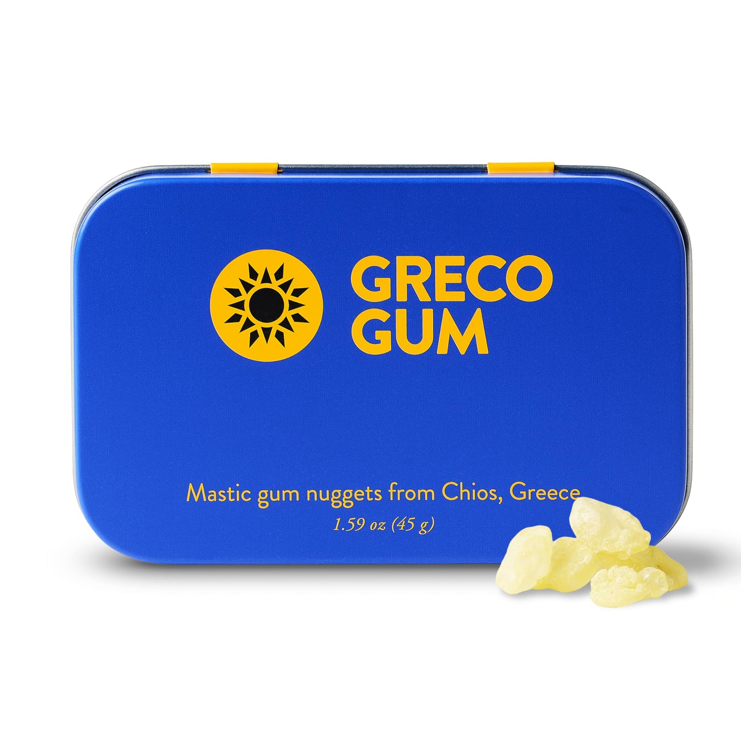 Greco Gum - Mastic Gum Nuggets - Large Pieces Hard Chewing Gum for Jawline Training, Digestive Support, Bloating Relief - Piney