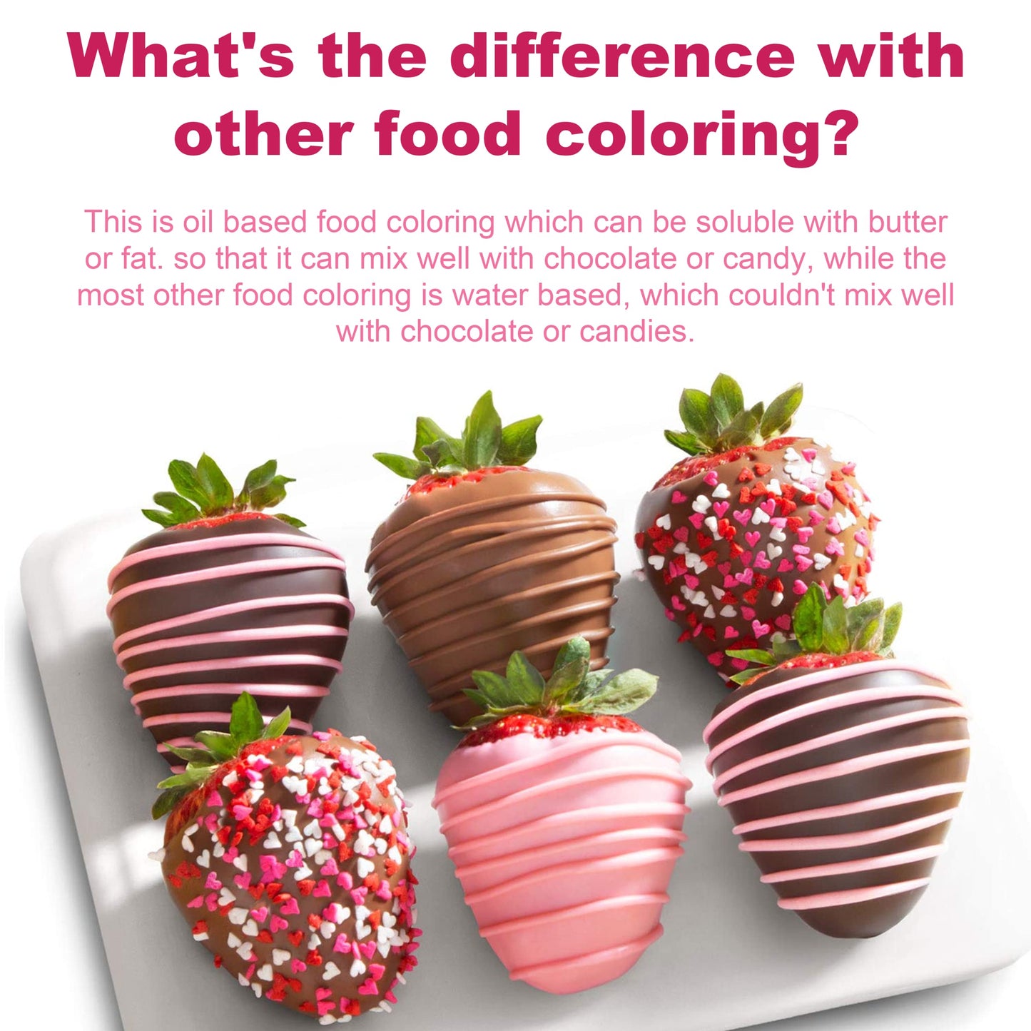 Oil Based Food Coloring - 10 Colors Upgraded Food Coloring For Chocolate, Ercorart Edible Oil Food Dye For Candy Melts, Cake Dec