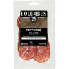 COLUMBUS Salami Sliced and Peppered  Italian  Authentic Flavor For Charcuterie Boards  Sandwiches  and Lunch Meat Deli  4 oz