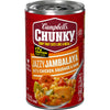 Campbells Chunky Soup, Jazzy Jambalaya with Chicken, Sausage and Ham Soup, 18.6 Oz Can