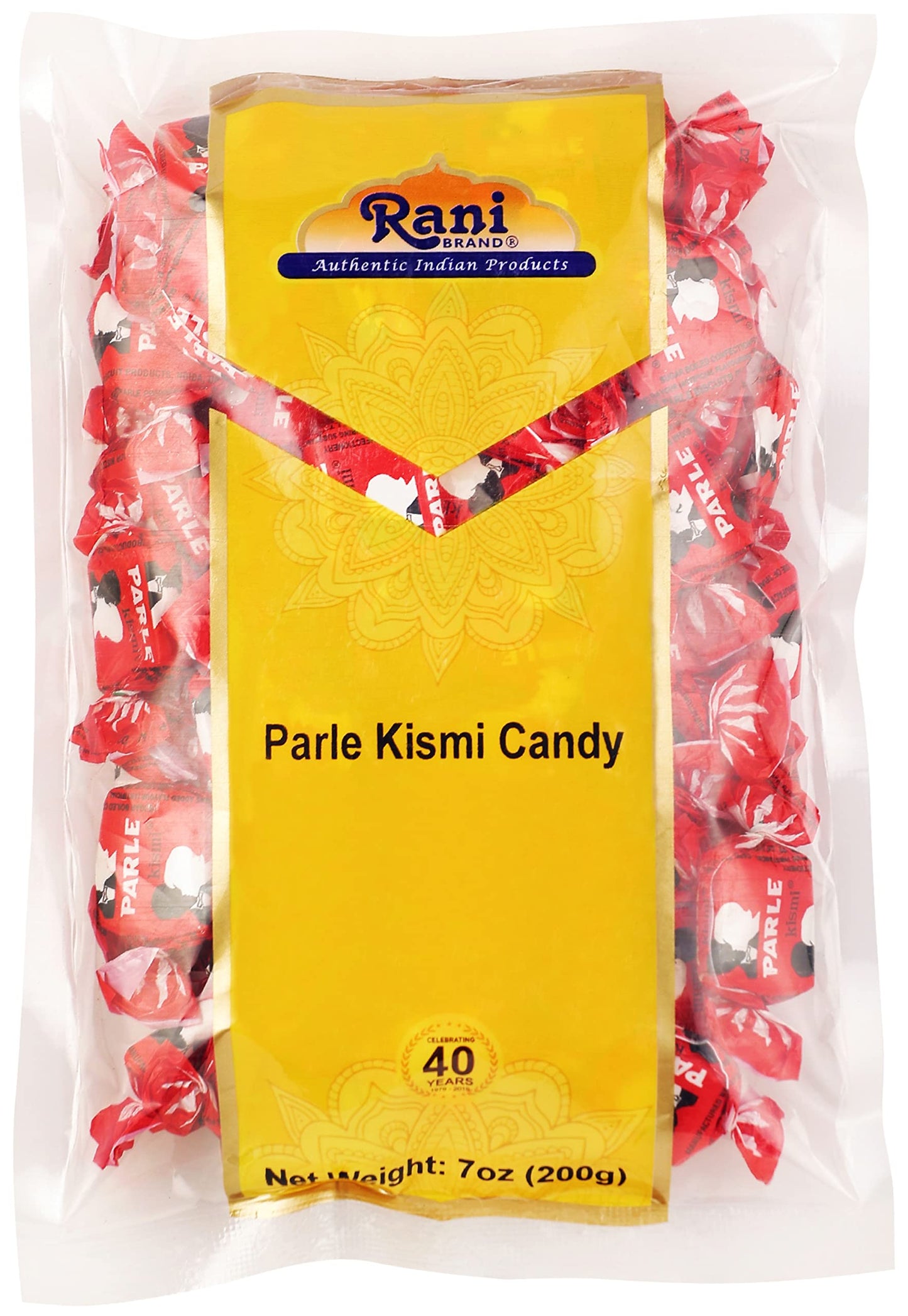 Rani Parle Kismi Candy 7Oz (200G) Individually Wrapped ~ Indian Tasty Treats | Vegan | Gluten Friendly | Non-Gmo | Indian Oriflavor Blend