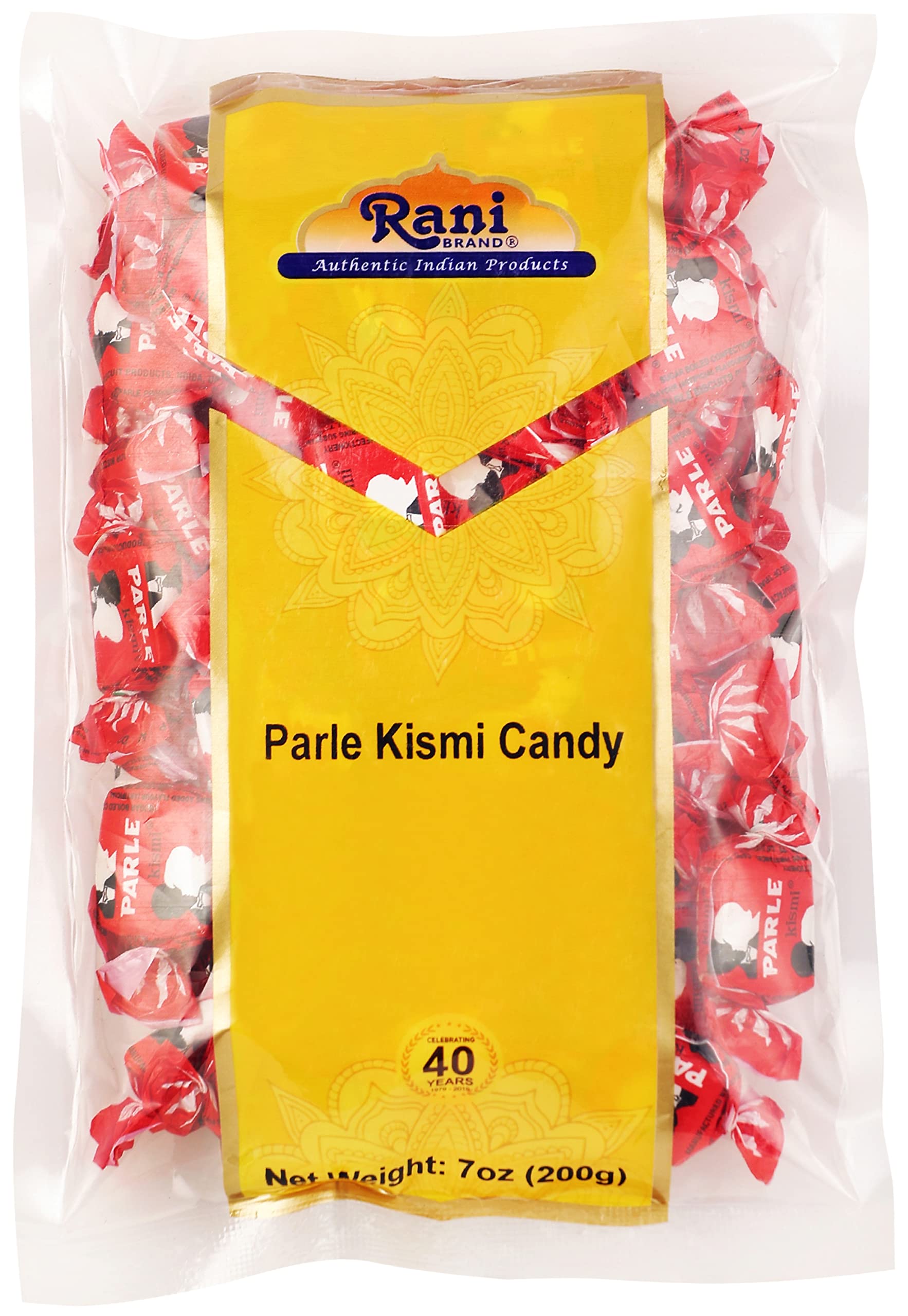 Rani Parle Kismi Candy 7Oz (200G) Individually Wrapped ~ Indian Tasty Treats | Vegan | Gluten Friendly | Non-Gmo | Indian Oriflavor Blend