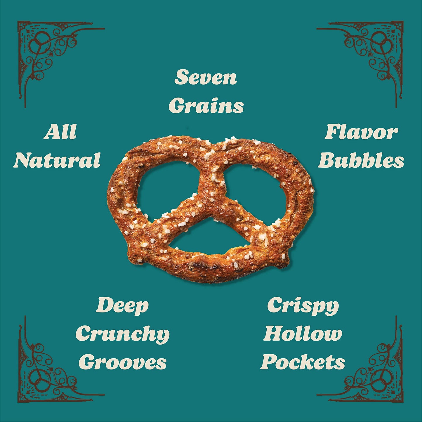 Unique Snacks Multi-Grain Splits Pretzel, Delicious Homestyle Baked Snack Bags, Vegan, OU Kosher, and Non-GMO Food, No Artificia