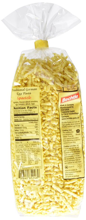 Bechtle Bavarian Style Spaetzle Traditional German Egg Noodles, 17.6 Ounce (Pack Of 12)