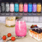 NiHome Edible Food-Grade Glimmer Powder Glitter Luster Dust Metallic Food Decorating Sprinkle Glimmery Dust for Drink Wine Beverage Cake Candy Dessert Bakery Restaurant Vegan (0.18oz/5g  Pink)