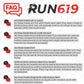 Run619 Zero Drop Shoe Insoles - Thin Flat Medium Shoe Inserts W/No Arch Support - Foot Forming - Perfect For Running Walking Wor
