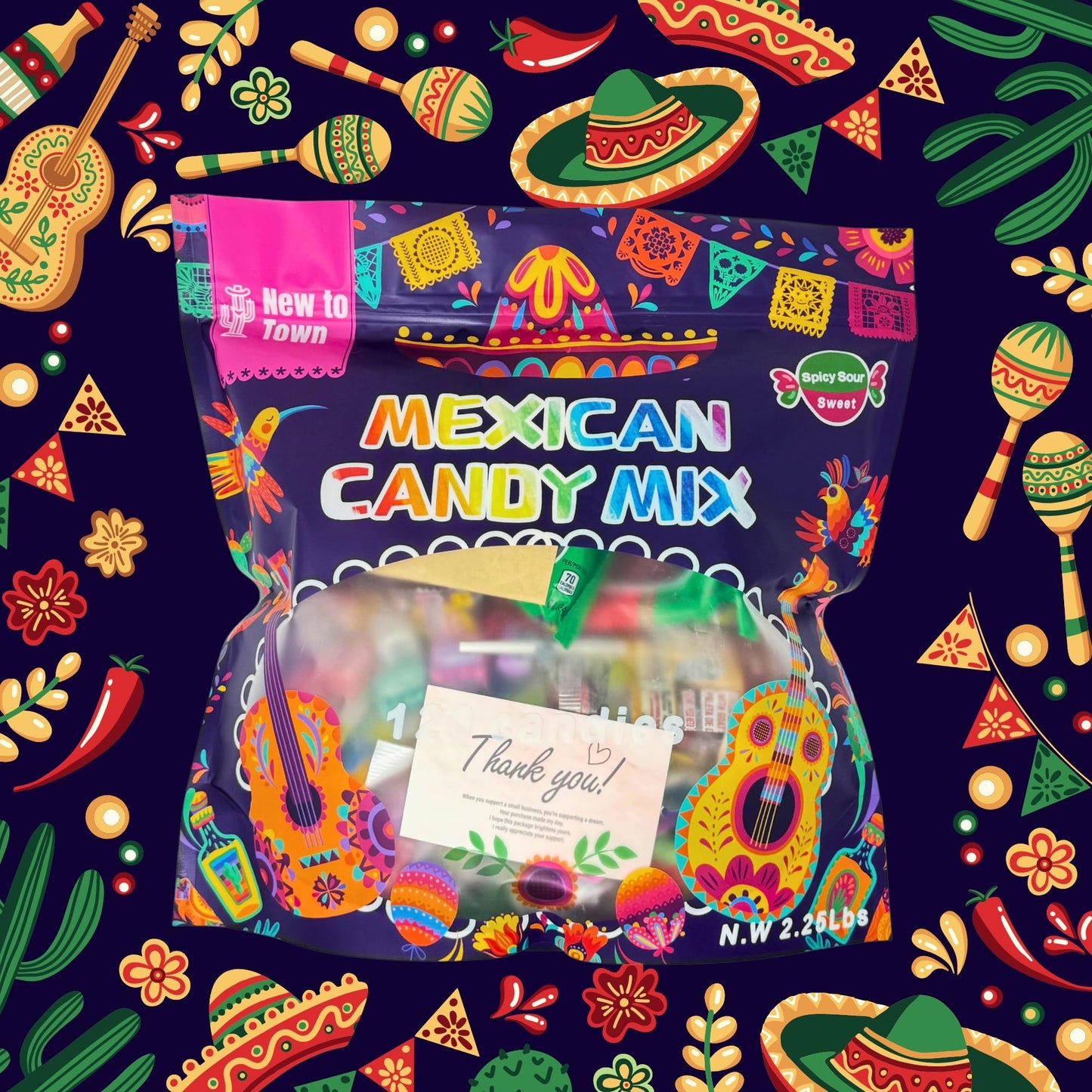 Mexican Candy Variety Pack 120 pieces  Authentic Dulces Mexicanos  Perfect for Piatas  Includes Vero  Lucas  Pulparindo. Spicy  Sweet and Sour Assortment Mix Candy  Fiesta  Birthdays