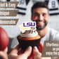 Lsu Cupcake Toppers (24 Pcs) Lousiana State University Party Supplies For Football, Birthday Gift, Graduation Party Decorations
