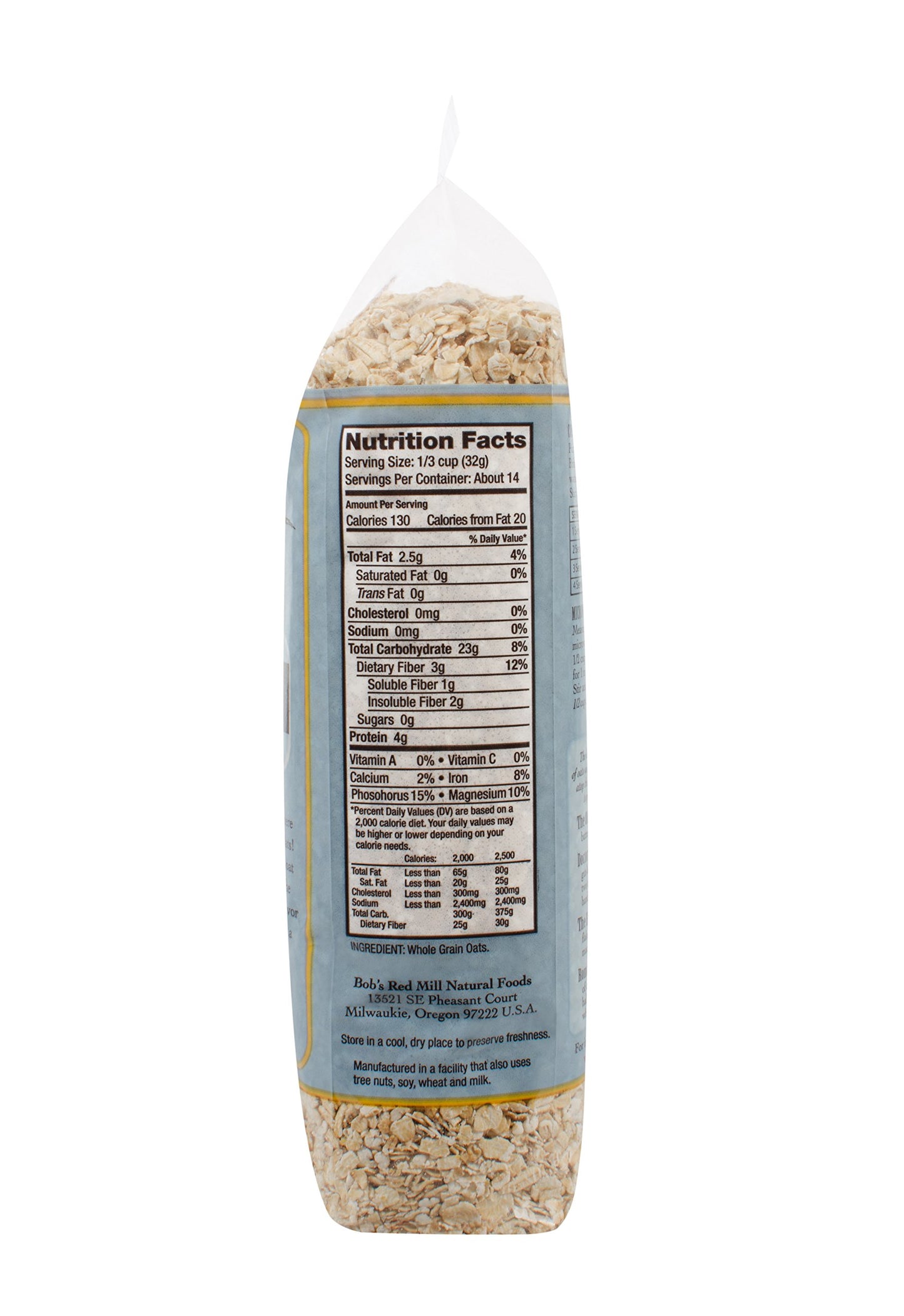 Bob'S Red Mill Oats Rolled Instant - 16 Oz