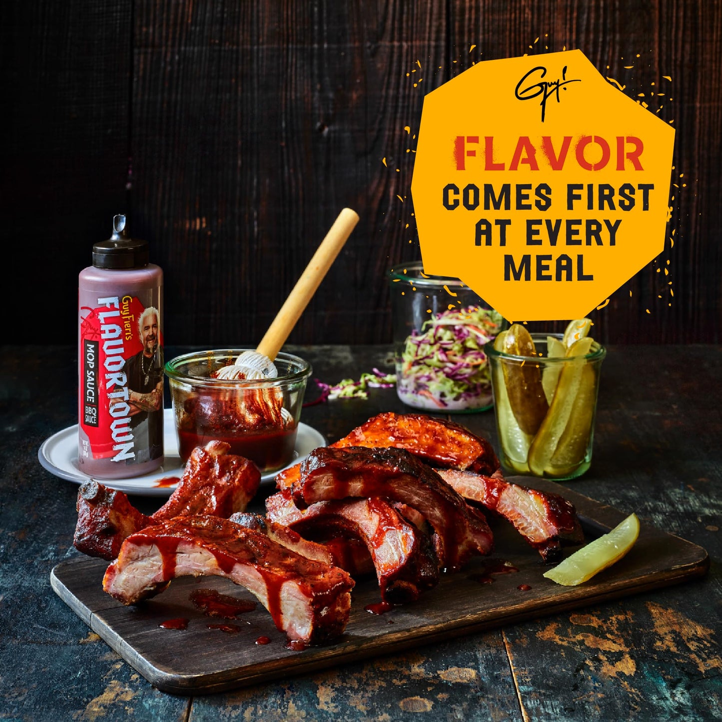 Guy Fieris Flavortown Mop BBQ Sauce, Sweet and Tangy, 14 Ounce (Pack of 2)