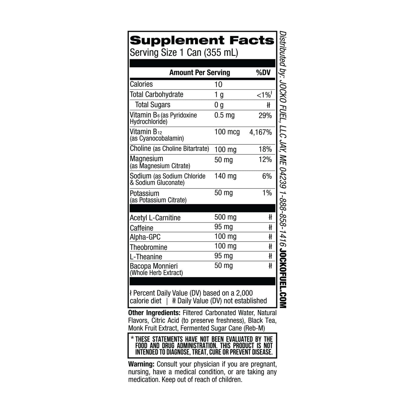 Origin Jocko GO Energy Drinks - Sugar Free, KETO, Vitamin B12 & B6, 12 Fl Oz, 12 Pack, POMR Flavor