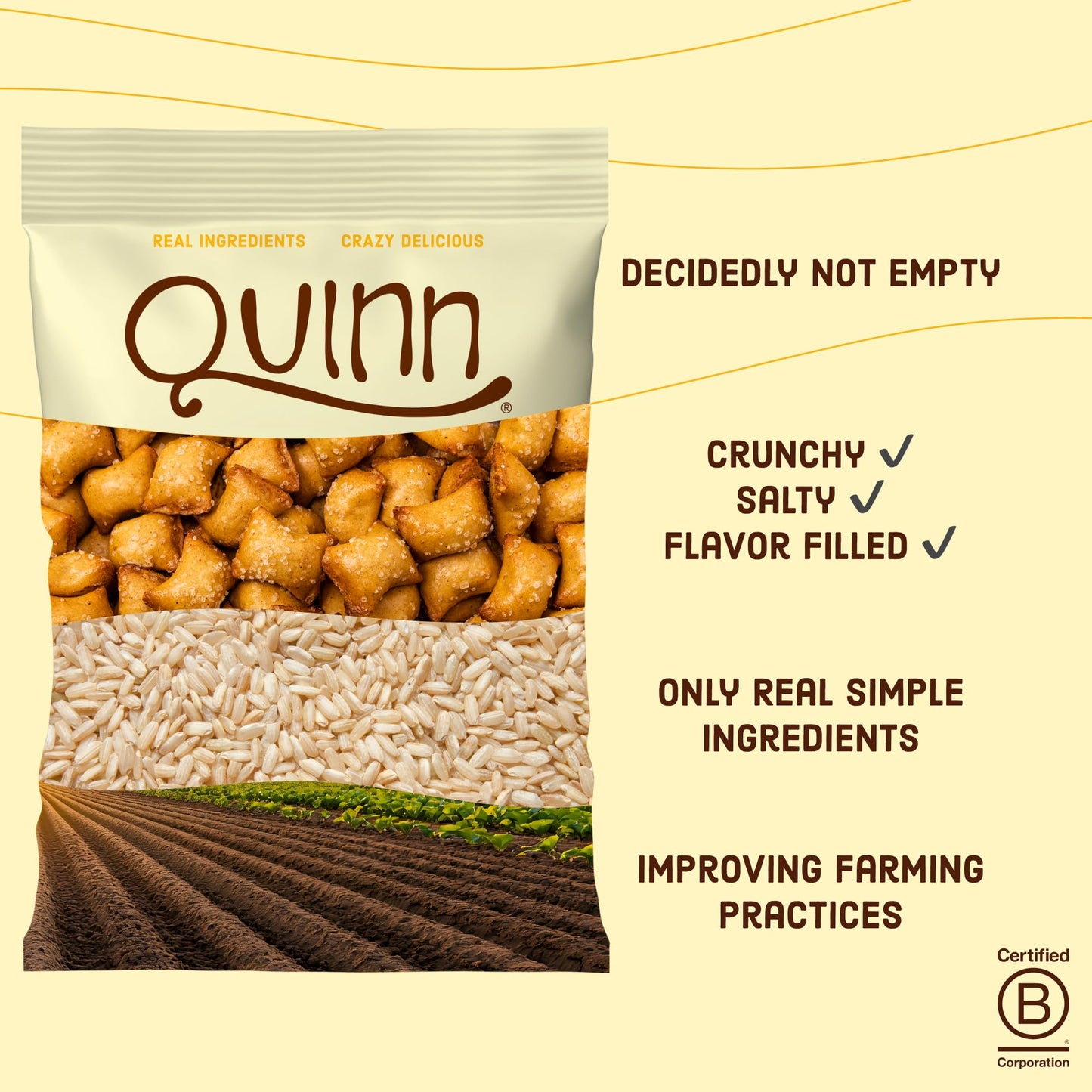 Quinn Snacks Peanut Butter & Honey Filled Pretzel Sticks - Gluten Free Snack  Sweet & Salty  Made with Real Natural Ingredients  Peanuts  Sorghum  & Root Vegetables  Dairy Free - 6 oz (Pack of 1)