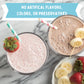 Concord Foods, 3 Breakfast Fruit Smoothie Mix Flavors: 6 Chocolate Banana 2 Oz Pouches, 6 Banana 2 Oz Pouches, 6 Strawberry 2 Oz