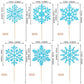 ZHUOWEISM Snowflake Cupcake Toppers, 36 PCS, Silver, Bamboo, Winter Theme Cake Decorations for Kids Birthday and Baby Shower