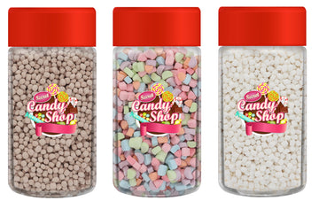 Candy Shop Premium Mini Dehydrated Marshmallows Bits (3 Flavor Varierty) (1 Of Each, Total Of 3)