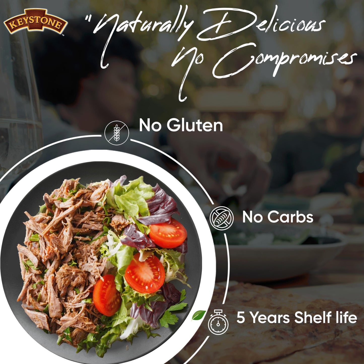 Keystone Meats All Natural Heat And Serve Canned Beef 28 Oz Fully Cooked Canned Meat Long Shelf Life Emergency Survival Canned F