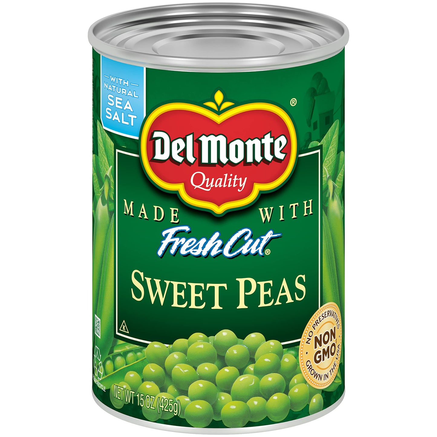 Del Monte Canned Sweet Peas, 15 oz Can