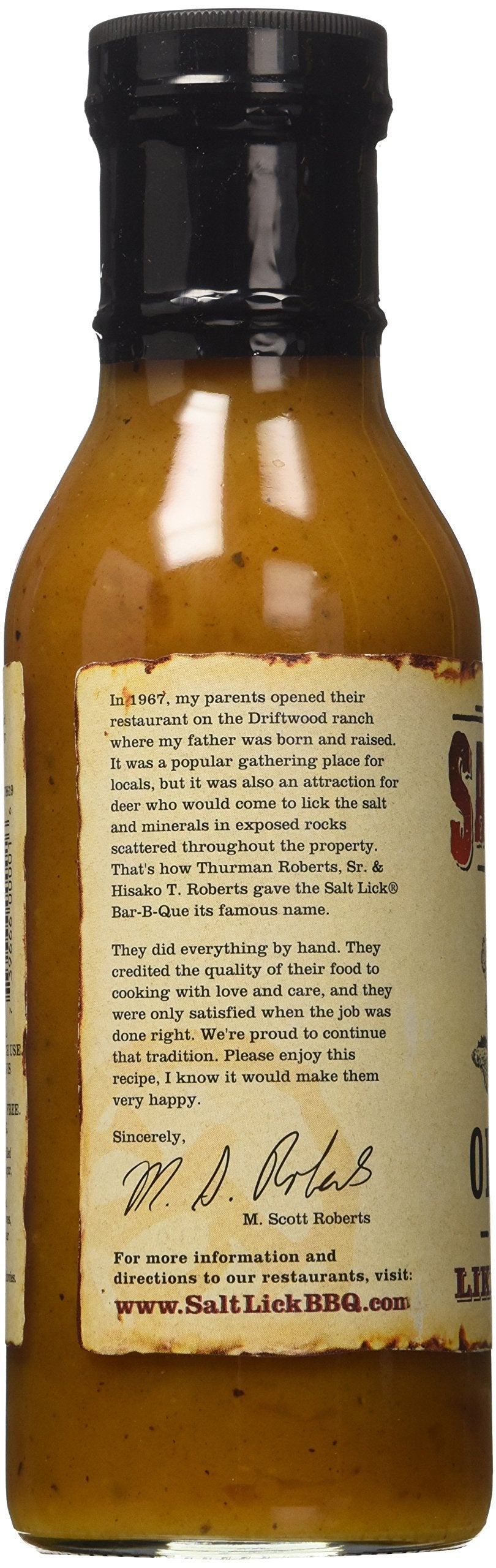 Salt Lick BBQ Sauce, 12 Fl Oz (Pack of 3)