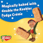 Keebler E.L. Fudge Double Stuffed Elfwich Cookies, Sandwich Cookies Stuffed with Crme Filling, 13 oz (Pack of 2)