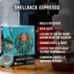 Fire Department Coffee - Gives Back to Firefighters - Bold & Smooth Shellback Espresso Coffee Pods - Roasted in the USA - Made with enhanced Coffee Beans - Veteran Owned - 12 Single Pods