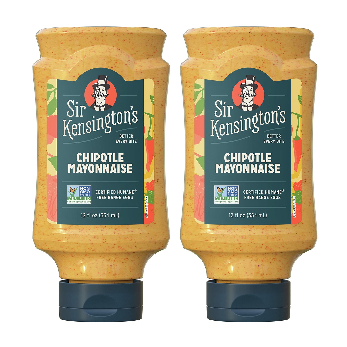 Sir Kensington'S Mayonnaise Chipotle Mayo 2 Count Gluten Free Non- Gmo Project Verified Shelf-Stable 12 Oz