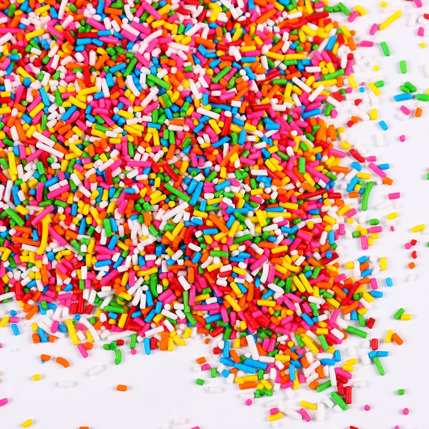 Rainbow Sprinkles For Cake Decorating, Edible Jimmy Sprinkles Bulk, Sprinkles Candy For Cake, Cupcake, Cookies, Macaron, And Ice