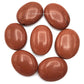 Red Goldstone Palm Stone - Hot Massage Worry Stone For Natural Body Chakra Balancing, Reiki Healing And Crystal Grid