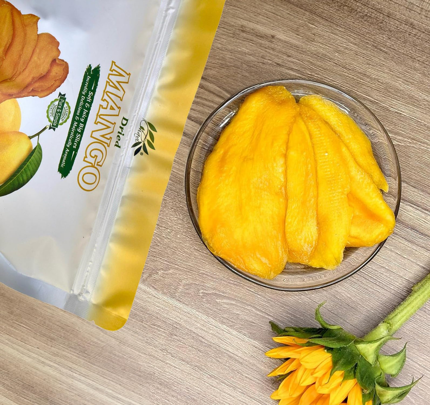 CHAVI Dried Mango Superfood Snacks, Unsulfured, Vegan, Non-GMO, Gluten-Free, 28 Oz (Pack of 2 x 14 Oz)