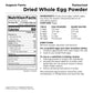 Augason Farms Dried Whole Egg Powder Resealable Pouch Emergency Food Storage 11.9 Oz.