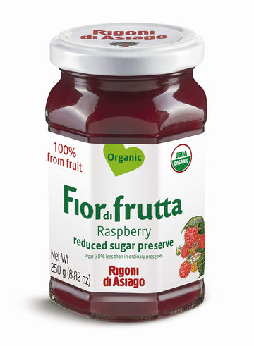 Rigoni Di Asiago, Fiordifrutta Organic Fruit Spread, Raspberry, 8.82 Ounce (Pack Of 1)
