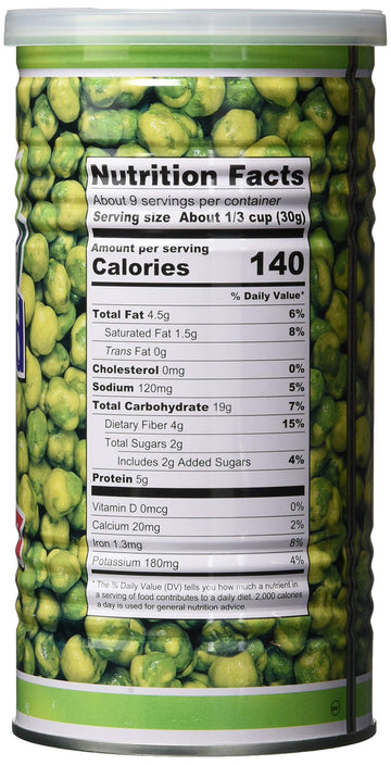 Hapi Hot Wasabi Peas, 9.9 Ounce Tins (Pack of 4)
