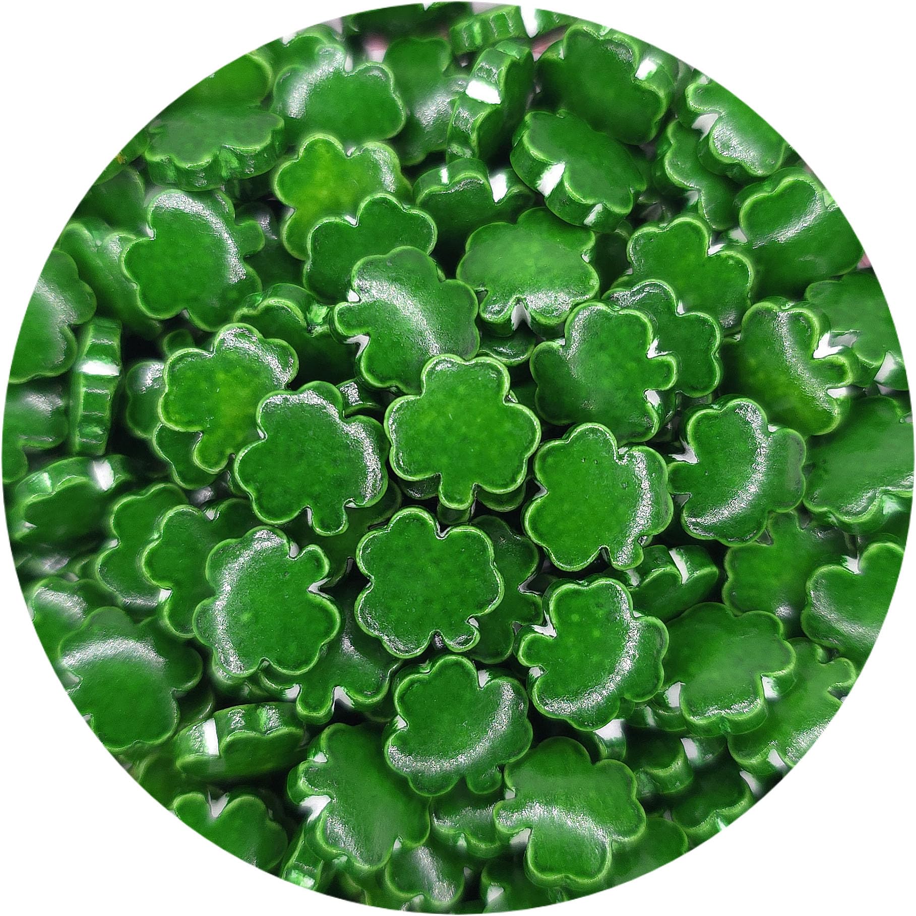 NCS Green Shamrock Edible Candy Sprinkles, 8 ounces