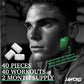JAWCKO Ultra-tough Jawline Chewing Gum | Get a Stronger, Squarer Jawline | Mighty Mint Jaw Training Hard Gum | Chisel, Sculpt, T