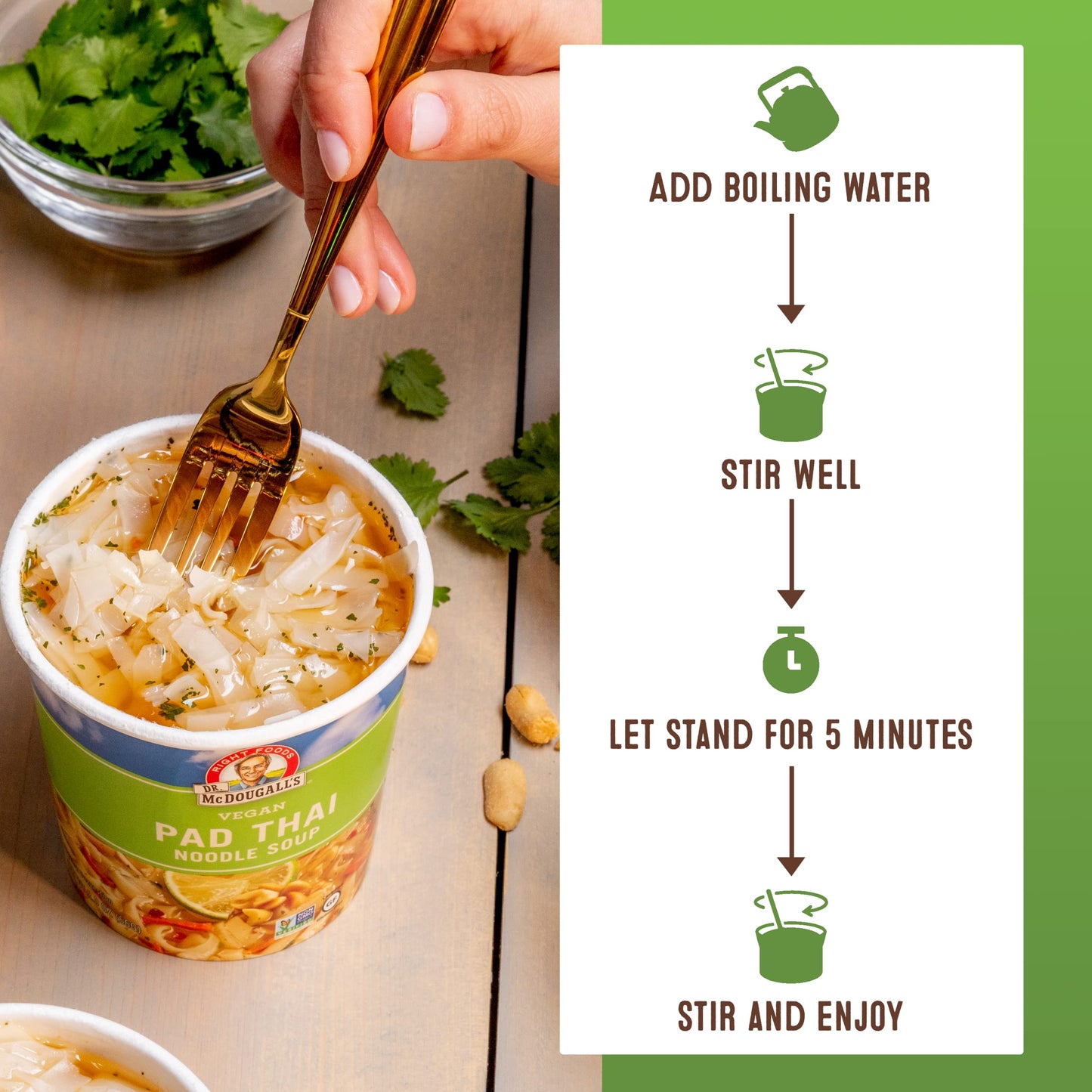 Dr. McDougall s Pad Thai Noodles - Gluten Free and Vegan Ramen Noodles - Instant Ramen Noodle Cups - Vegetarian Ramen Cup - Noo