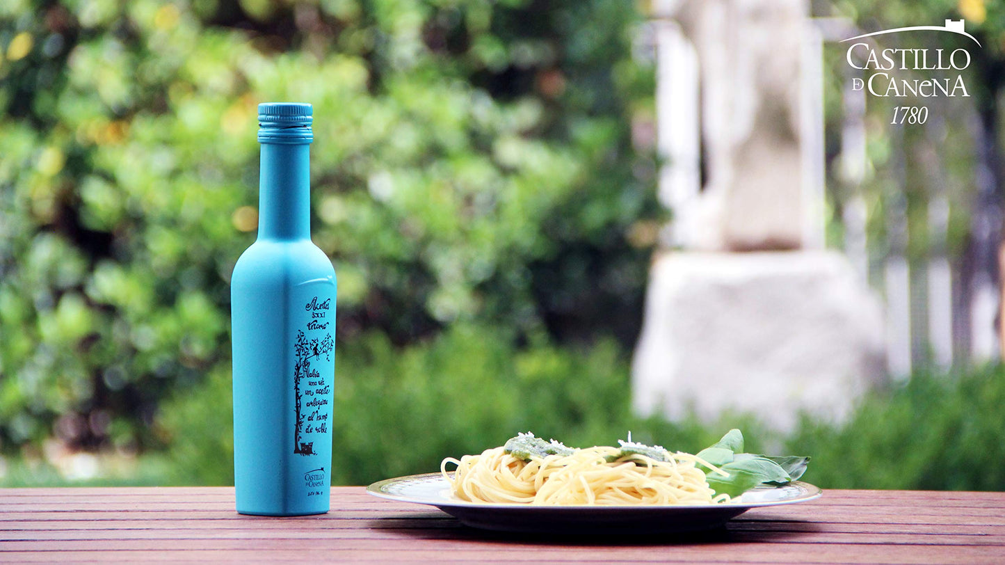 Castillo de Canena Smoked Arbequina Extra Virgin Olive Oil, 250ml, SOFI Award Winner, Imported from Spain