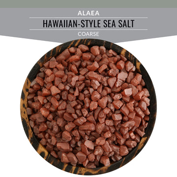 SALTWORKS Artisan Salt Company Alaea Red Hawaiian-style Sea Salt, Coarse Grain, Pour Spout Pouch, 16 Ounce